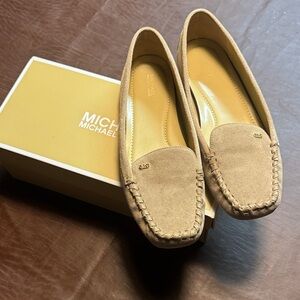 Michael Kors Beige Suede Loafers for Women